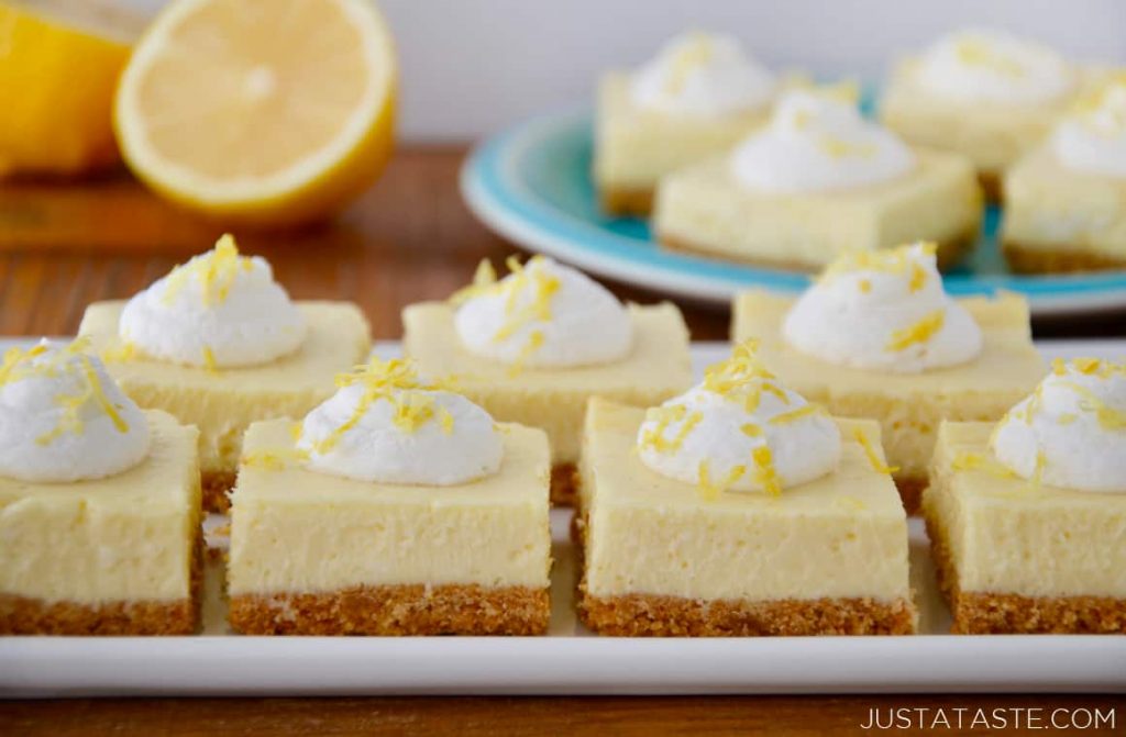 1. Resep Fruit Cake Rendah Kalori - Low Carb Lemon Cheesecake Bars